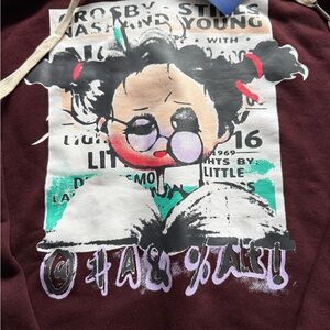 Graphic Hoodie - Maroon